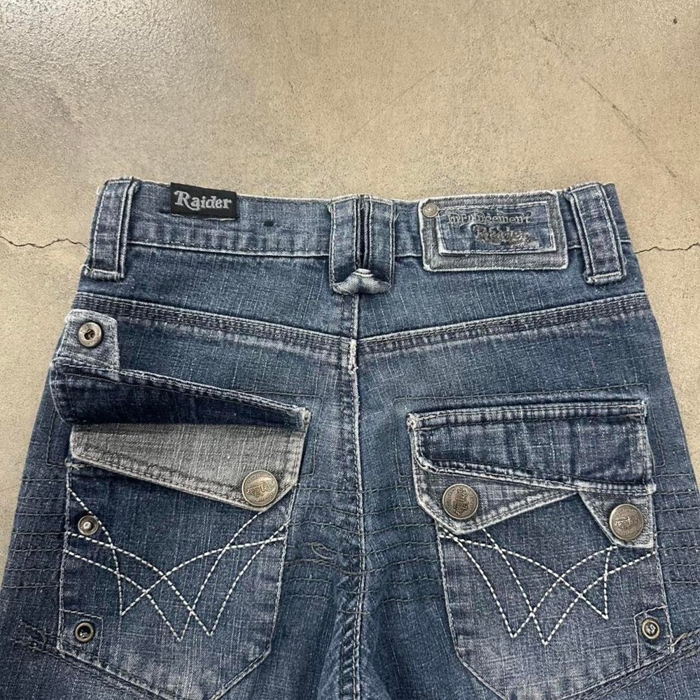 Y2K Raider Denim Jorts Blue